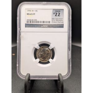 1996-W Roosevelt Dime NGC MS65 FT West Point – Top Modern Key Date